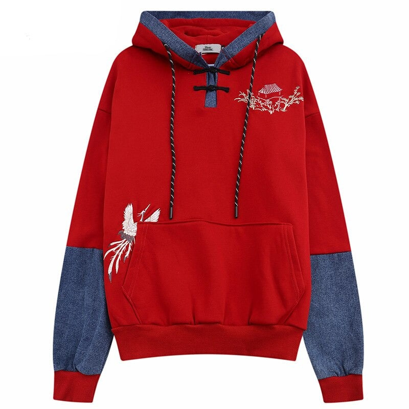 "Crane Follower" Unisex Men Women Streetwear Graphic Hoodie