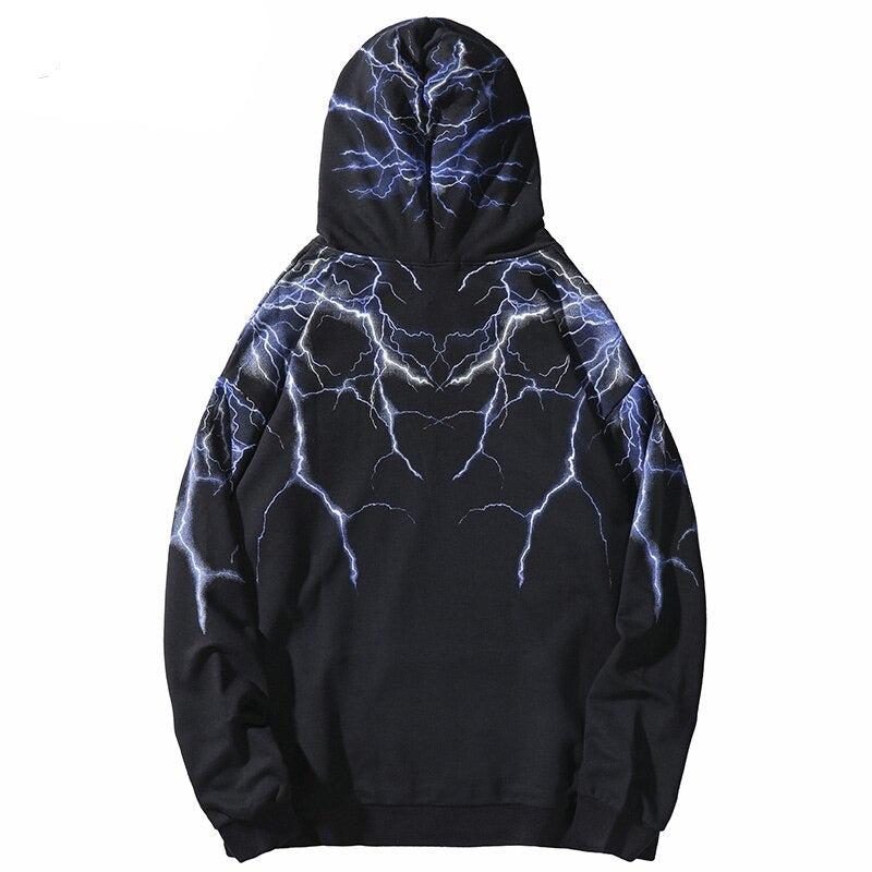 "Lighting Stories" Graphic Unisex Streetwear Vintage Women Men Y2K Hoodie