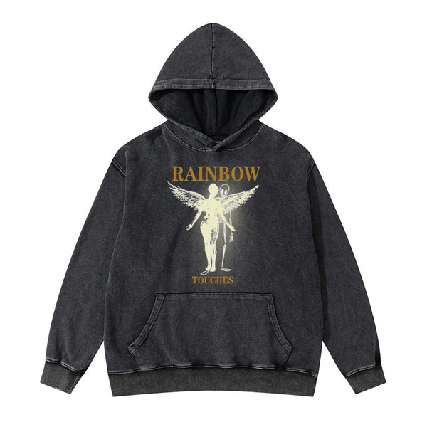 "Rainbow Touches" Graphic Unisex Streetwear Vintage Women Men Y2K T-Shirt