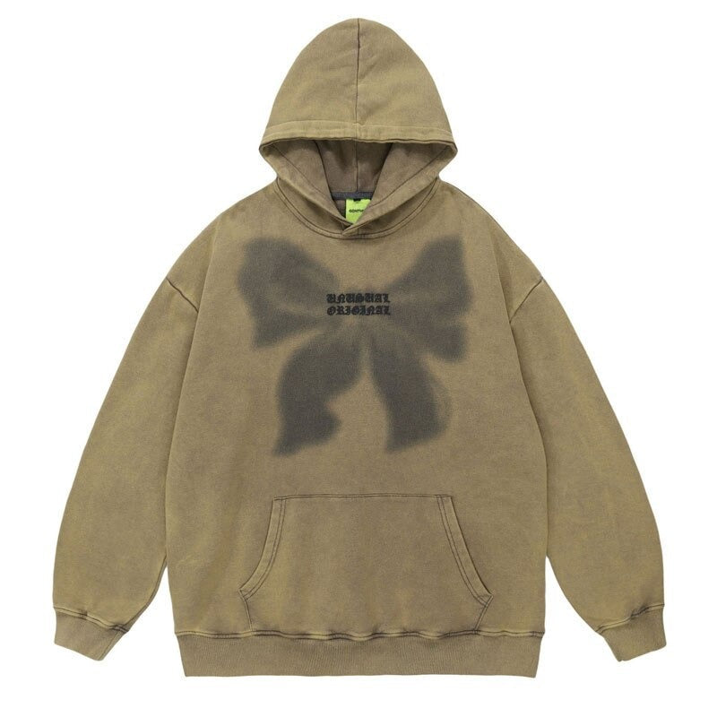 "Pink Rose" Graphic Unisex Streetwear Vintage Women Men Y2K Hoodie