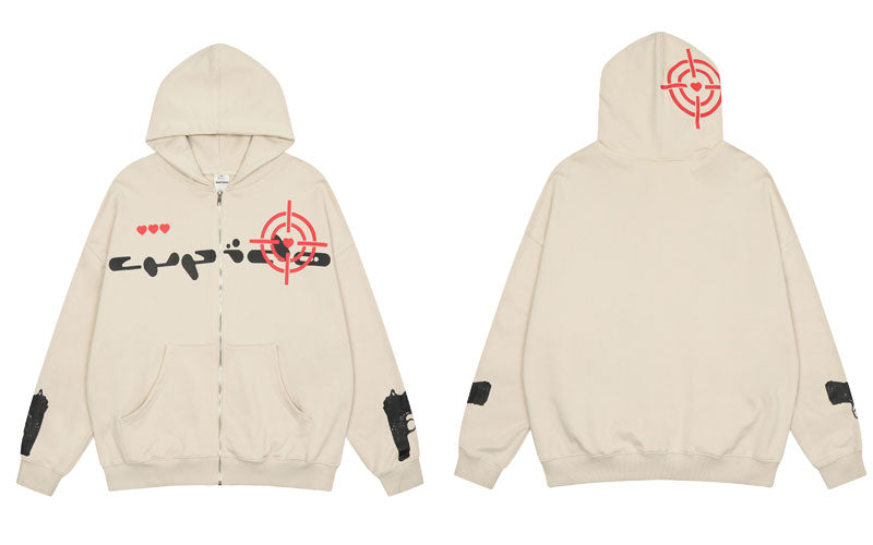Oversized vintage hoodie with gothic and Y2K graphic design, relaxed streetwear silhouette, and retro urban aesthetic built for daily wear and layered outfits.