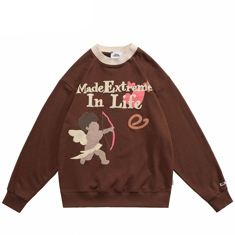 "Made In House" Graphic Unisex Streetwear Vintage Women Men Y2K Sweater
