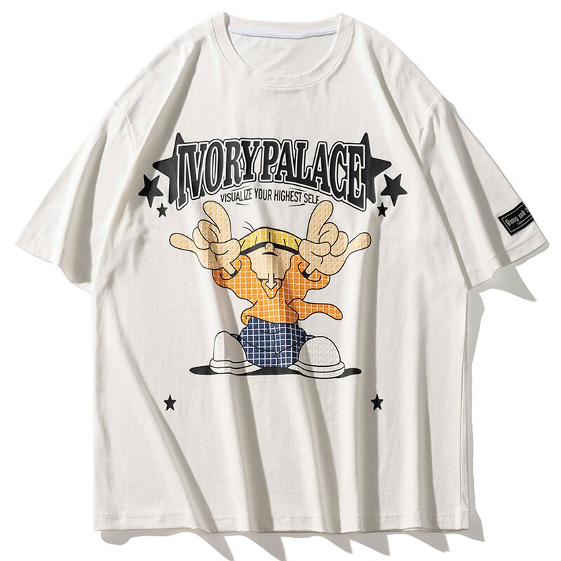 "Top Place" Graphic Unisex Streetwear Vintage Women Men Y2K T-Shirt
