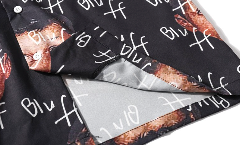 "Bluff Boy" Unisex Men Women Graphic Button Up Shirt