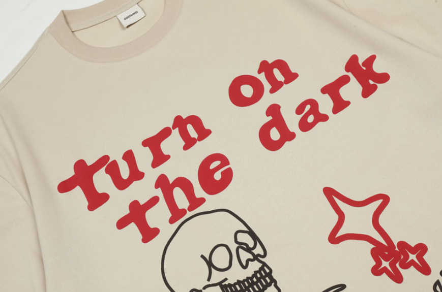 "Turn On The Dark" Graphic Unisex Streetwear Vintage Women Men Y2K T-Shirt