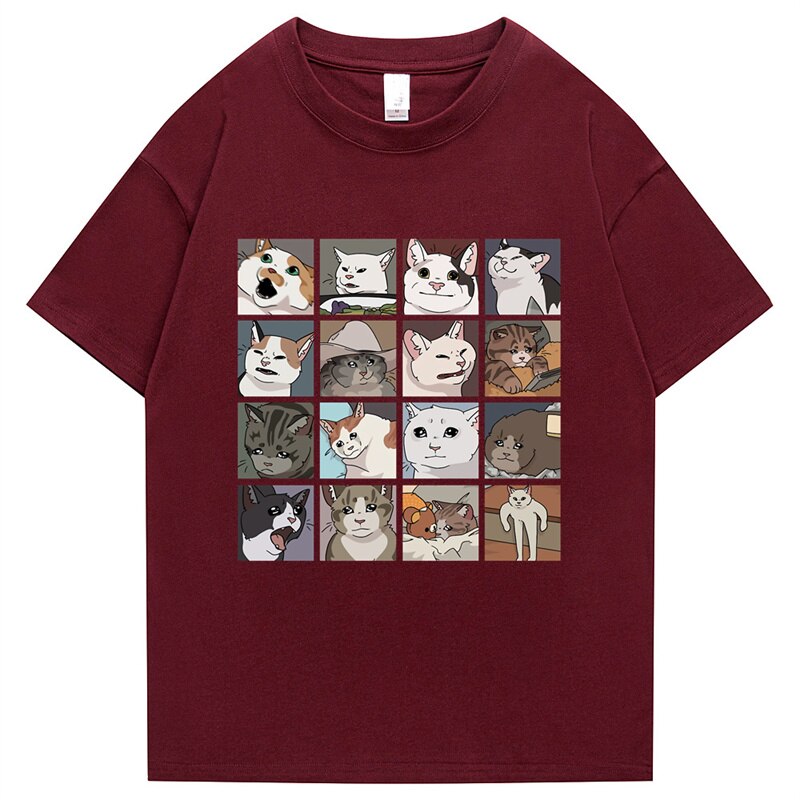 "Cartoon Hand Out" Unisex Men Women Streetwear Graphic T-Shirt