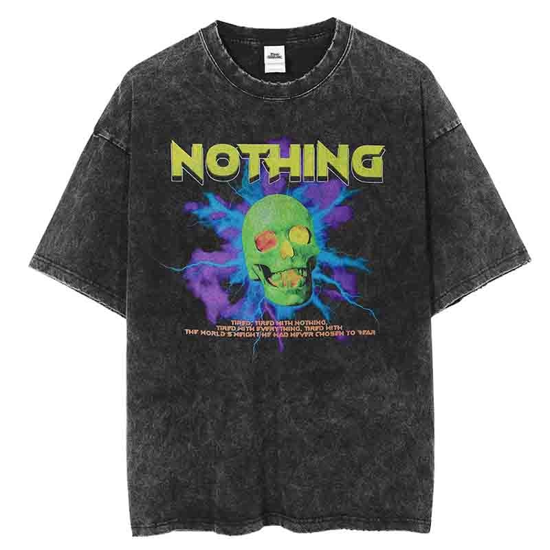 "Anything Nowhere" Graphic Unisex Streetwear Vintage Women Men Y2K T-Shirt