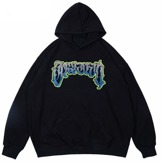 "Theme Park" Graphic Unisex Streetwear Vintage Women Men Y2K Hoodie