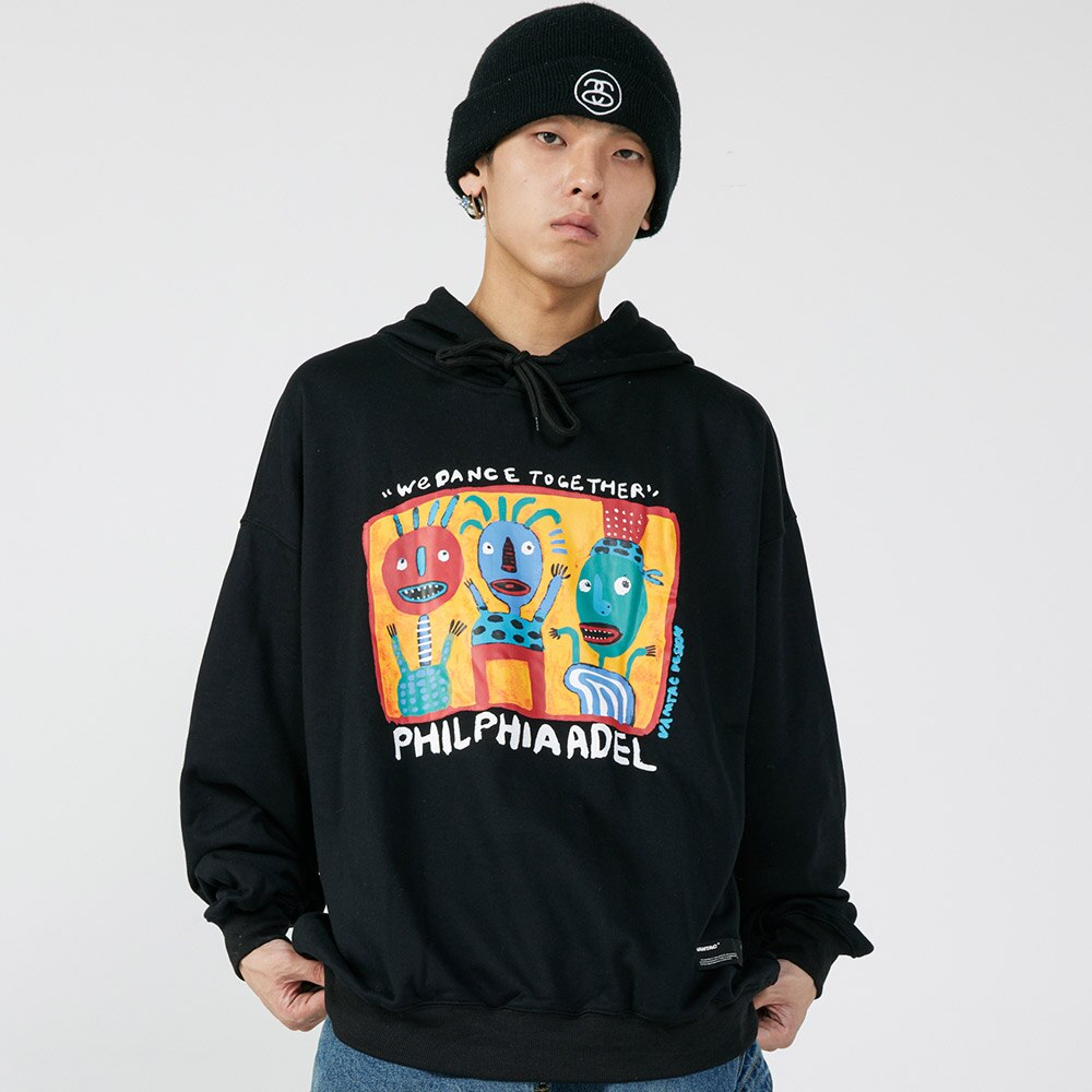 "Trio" Graphic Unisex Streetwear Vintage Women Men Y2K Hoodie