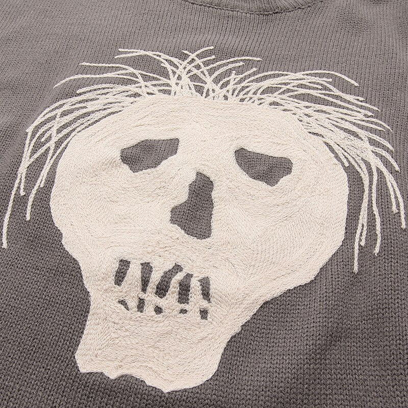 "White Hair" Unisex Men Women Streetwear Graphic Sweater