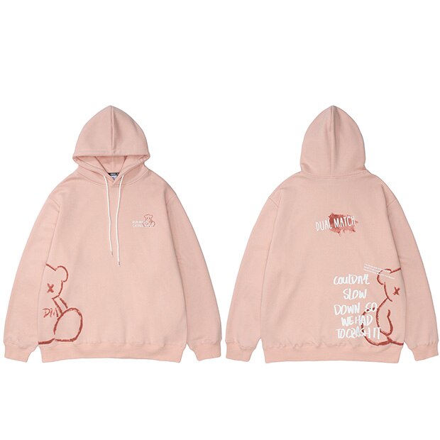 "Dual Match" Unisex Men Women Streetwear Graphic Hoodie
