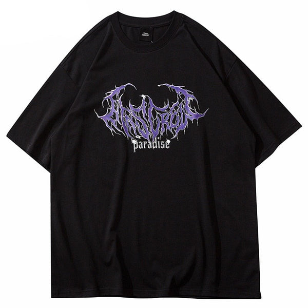 "Paradise" Graphic Unisex Streetwear Vintage Women Men Y2K T-Shirt