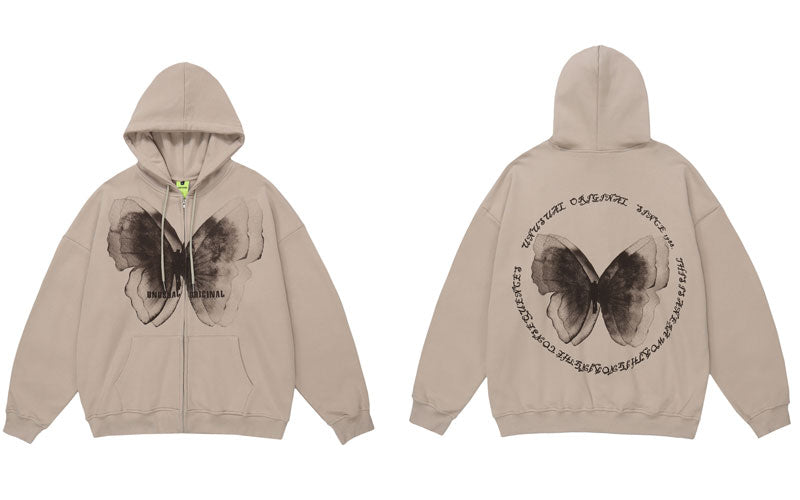 Streetwear hoodie featuring vaporwave futuristic prints and grunge influence, soft feel and easy drape, designed for expressive alternative looks and comfort.