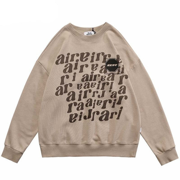 "Up In The Air" Graphic Unisex Streetwear Vintage Women Men Y2K Sweatshirt