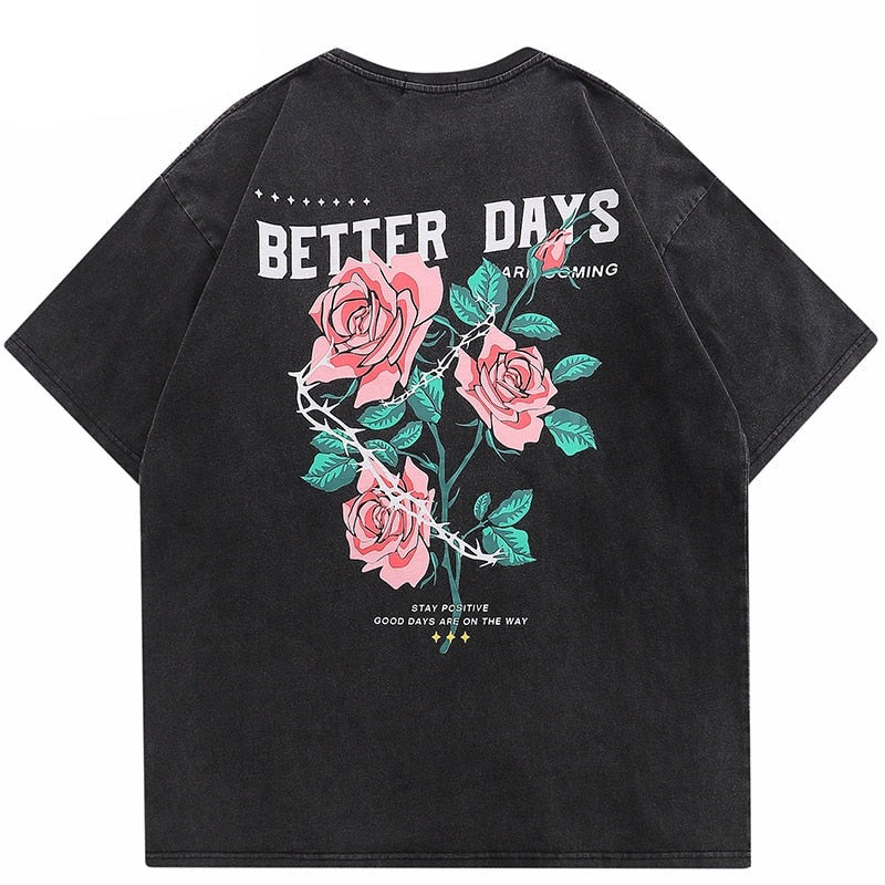 "Better Days" Unisex Men Women Streetwear Graphic T-Shirt
