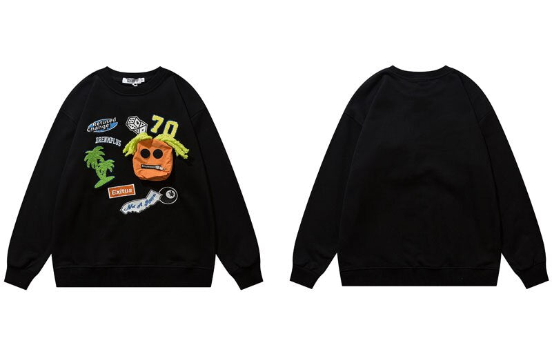 "College Campus" Unisex Men Women Streetwear Graphic Sweatshirt