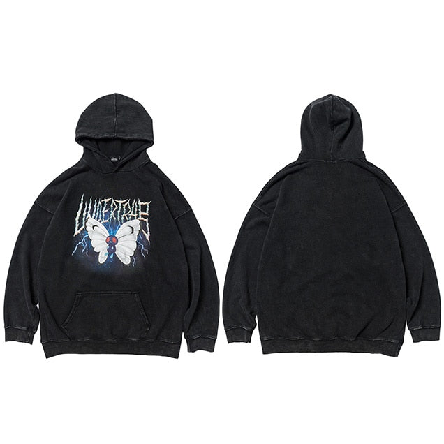 "Undertaker" Graphic Unisex Streetwear Vintage Women Men Y2K Hoodie