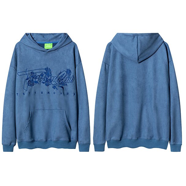 "Flying Blue Roses" Unisex Men Women Streetwear Graphic Hoodie