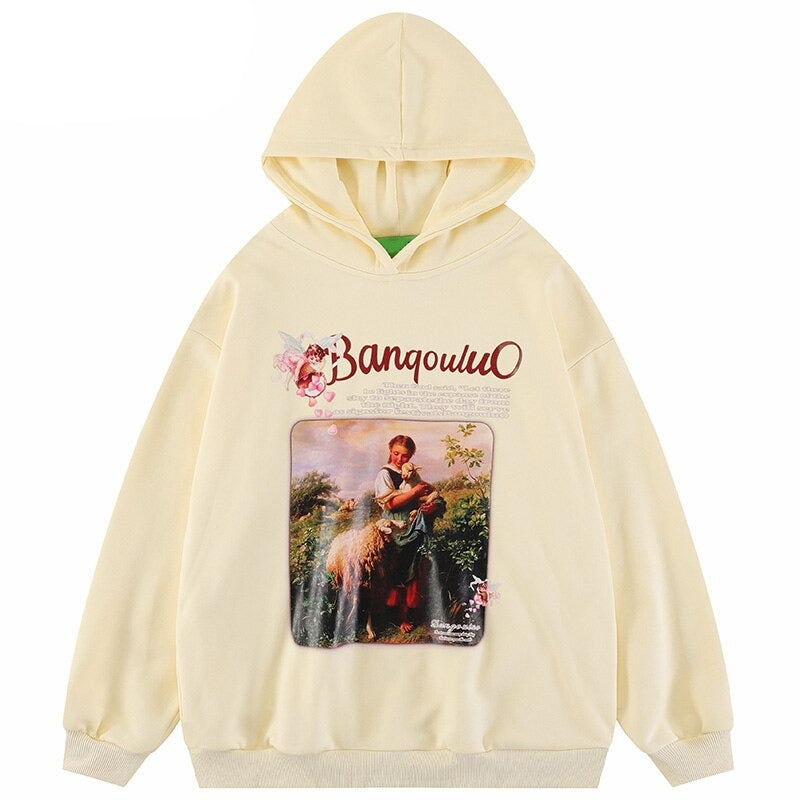 "Lost Temple" Graphic Unisex Streetwear Vintage Women Men Y2K Hoodie