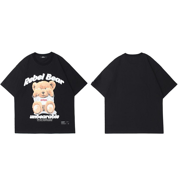 "Unbearable" Graphic Unisex Streetwear Vintage Women Men Y2K T-Shirt