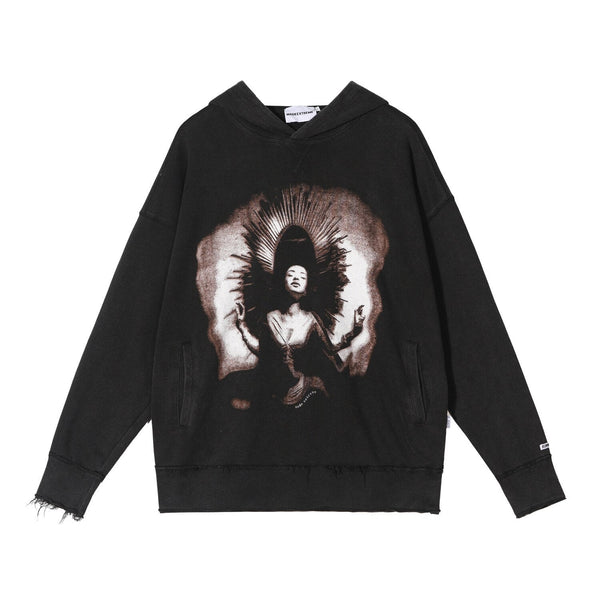 "Small Opening" Graphic Unisex Streetwear Vintage Women Men Y2K Hoodie