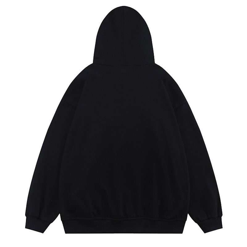 "Button Up" Unisex Men Women Streetwear Graphic Hoodie