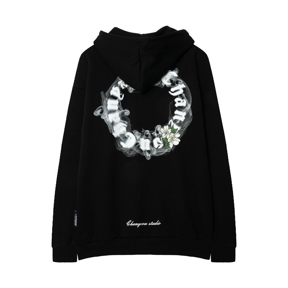 "White Crown" Graphic Unisex Streetwear Vintage Women Men Y2K Hoodie