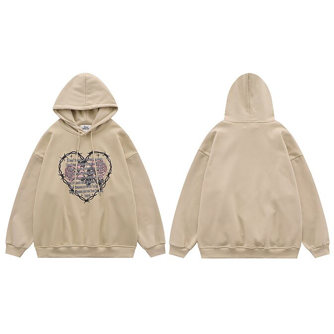 "Tangled Heart" Unisex Men Women Streetwear Graphic Hoodie
