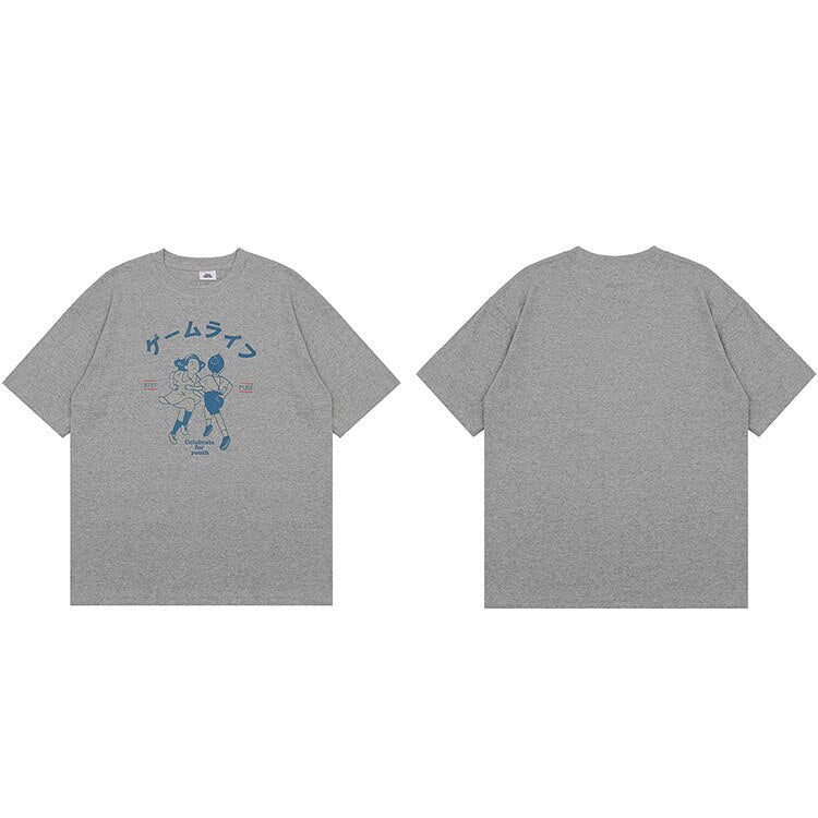 "Right Hand" Graphic Unisex Streetwear Vintage Women Men Y2K T-Shirt