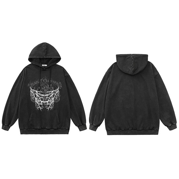 "White Lighting" Graphic Unisex Streetwear Vintage Women Men Y2K Hoodie
