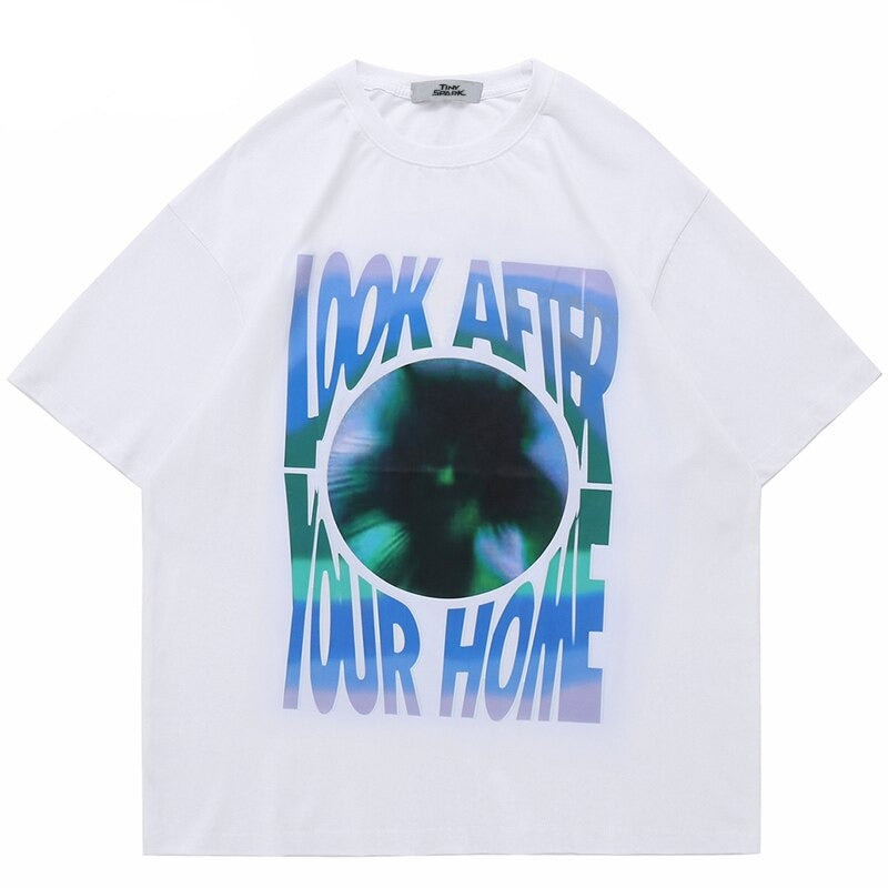 "Look At Your House" Graphic Unisex Streetwear Vintage Women Men Y2K T-Shirt