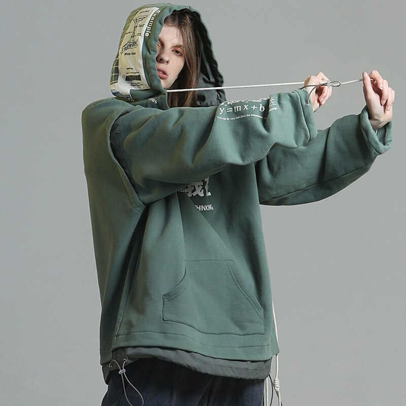 "Turn Around" Graphic Unisex Streetwear Vintage Women Men Y2K Hoodie