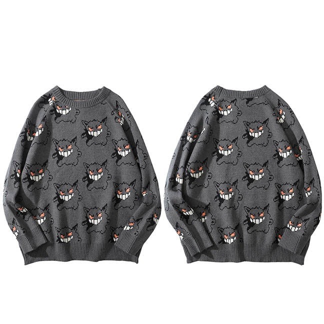 "Ghost Kid" Graphic Unisex Streetwear Women Men Y2K Sweater