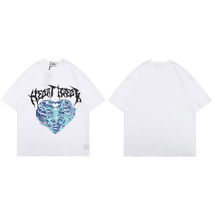 "Purple Lighting" Graphic Unisex Streetwear Vintage Women Men Y2K T-Shirt