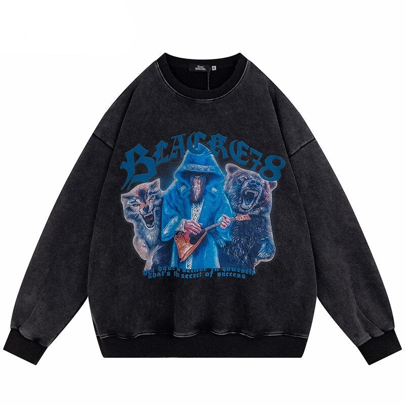 "Blue Magic" Unisex Men Women Streetwear Graphic Sweatshirt
