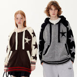 "Retro Stars" Graphic Unisex Streetwear Vintage Women Men Y2K Hoodie