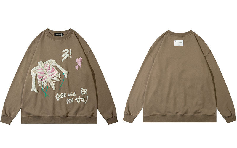 "Broken Into Pieces" Unisex Men Women Streetwear Graphic Sweatshirt
