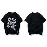 "Panic Now" Graphic Unisex Streetwear Vintage Women Men Y2K T-Shirt