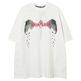 "White Wings" Graphic Unisex Streetwear Vintage Women Men Y2K T-Shirt