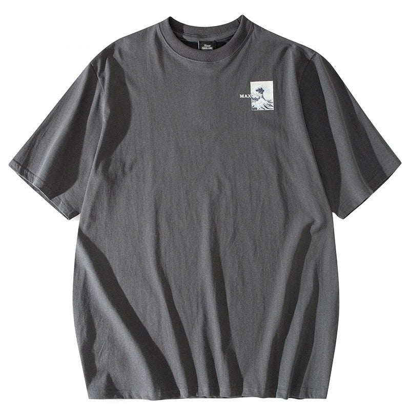 "Ocean Waves" Graphic Unisex Streetwear Vintage Women Men Y2K T-Shirt