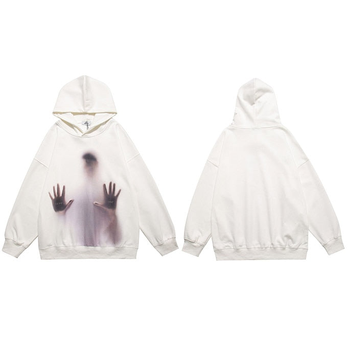 "Left Alone" Graphic Unisex Streetwear Vintage Women Men Y2K Hoodie