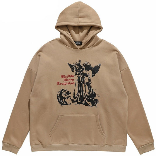 "Looking Under" Graphic Unisex Streetwear Vintage Women Men Y2K Hoodie