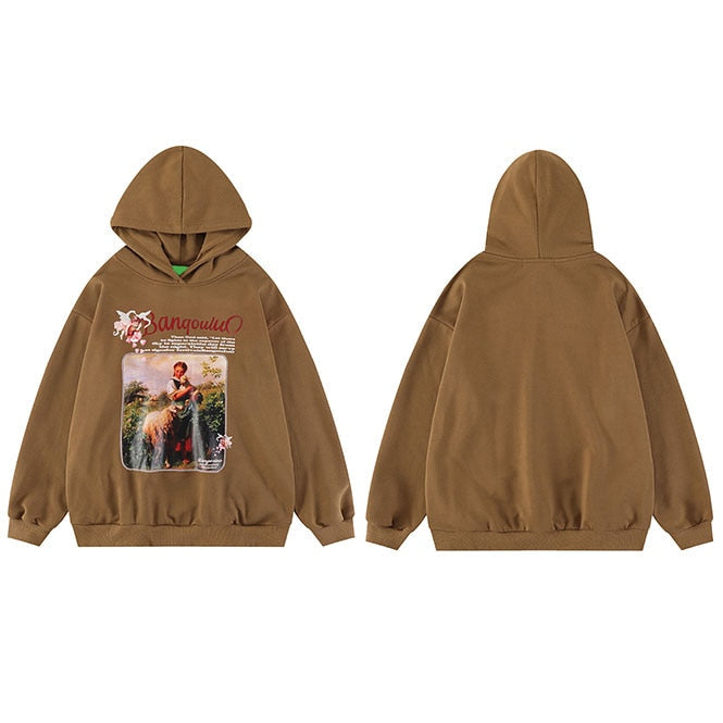 "Lost Temple" Graphic Unisex Streetwear Vintage Women Men Y2K Hoodie