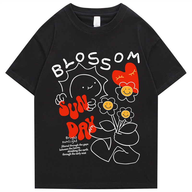 "Blossom" Men Women Streetwear Unisex Graphic T-Shirt