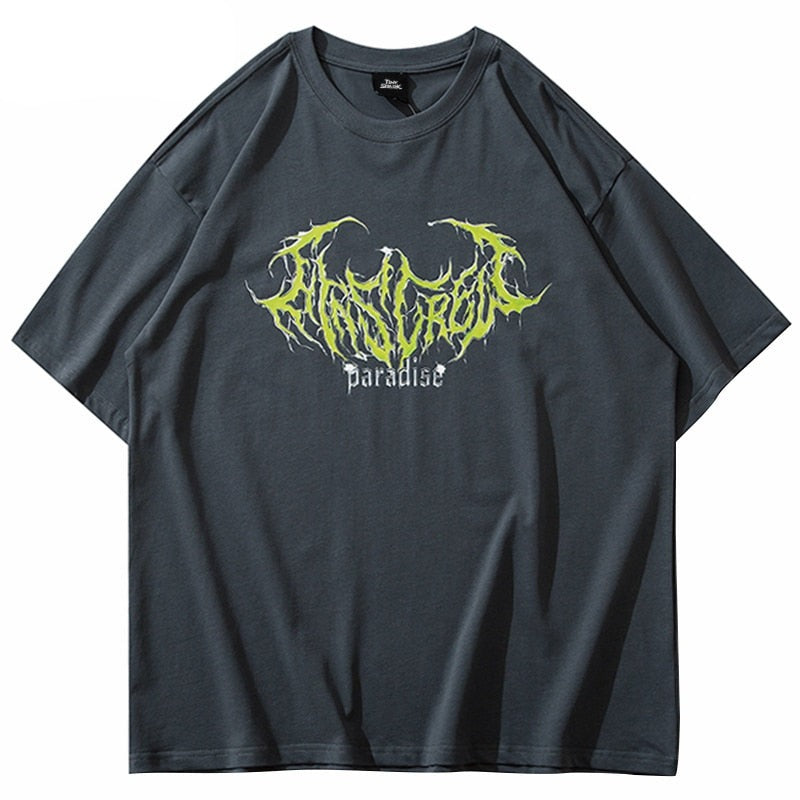 "Paradise" Graphic Unisex Streetwear Vintage Women Men Y2K T-Shirt
