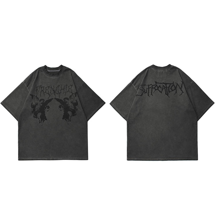 "Dark Angel" Unisex Men Women Streetwear Graphic T-Shirt