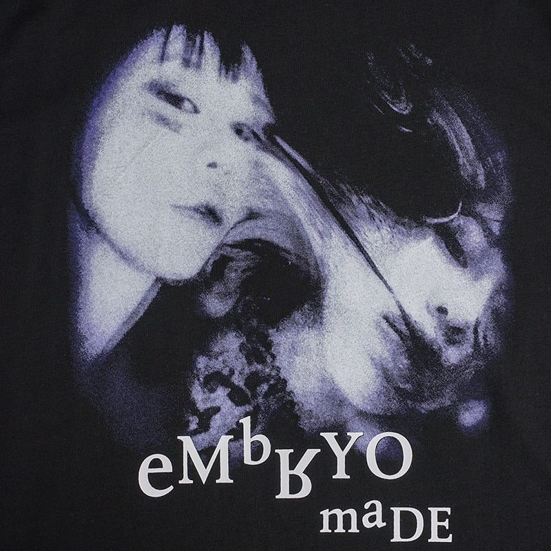 "Blue Fade" Graphic Unisex Streetwear Vintage Women Men Y2K T-Shirt