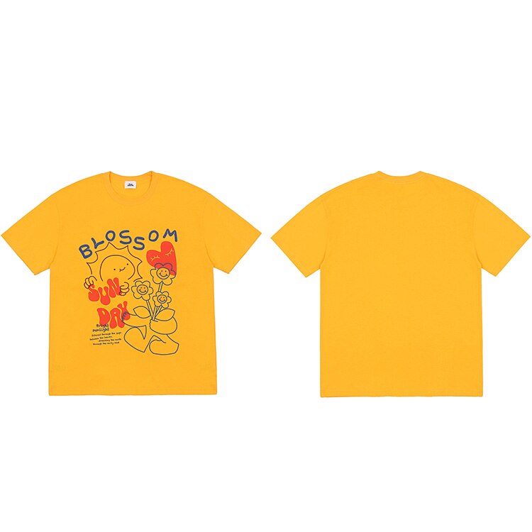 "Garden" Graphic Unisex Streetwear Women Men Y2K T-Shirt