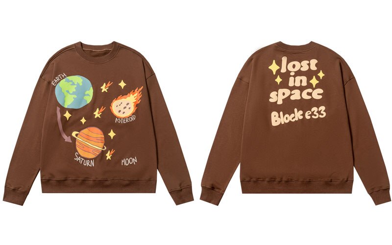 "Back 2 Earth" Unisex Men Women Streetwear Graphic Hoodie