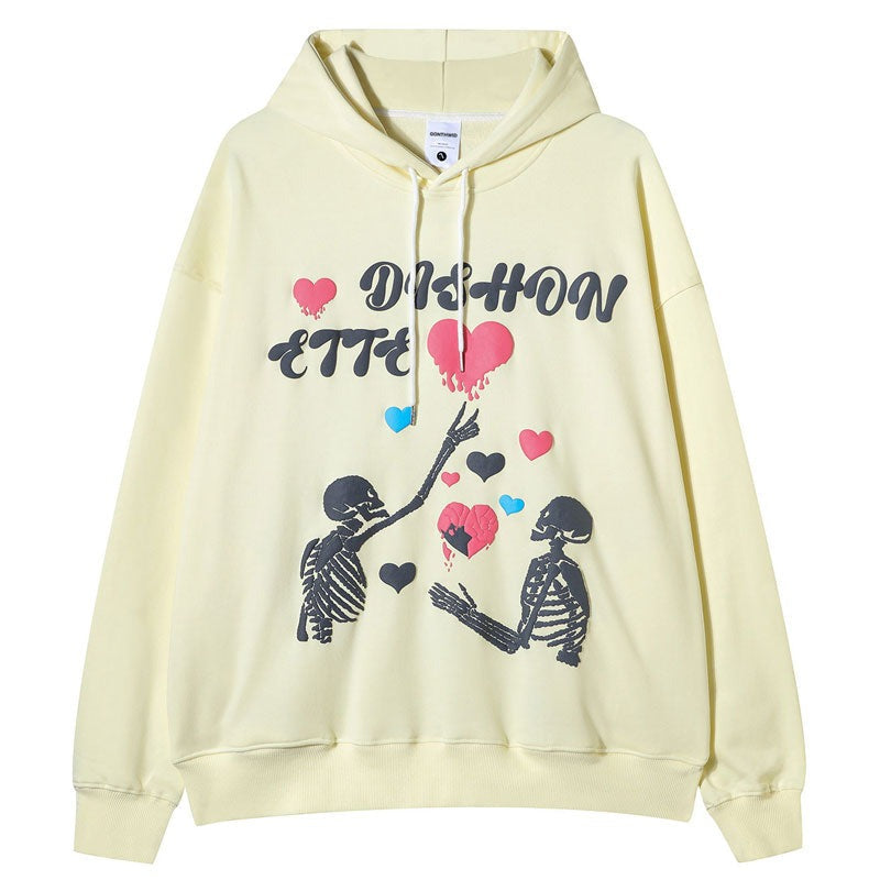 "Higher Than Before" Graphic Unisex Streetwear Vintage Women Men Y2K Hoodie